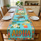 Aloha with Turtle and Plumeria Table Runner