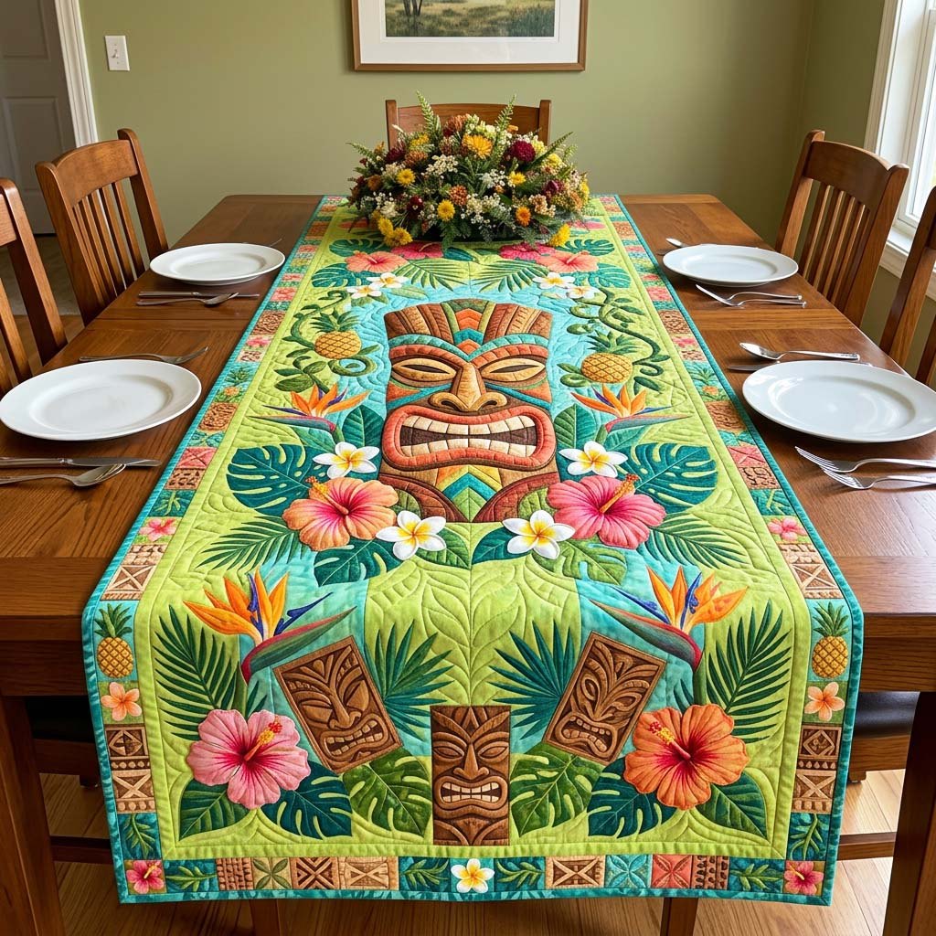 Tiki Garden Table Runner