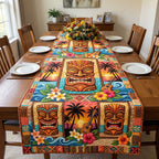 Sunset Tiki Table Runner