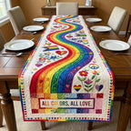 All Colors All Love Table Runner