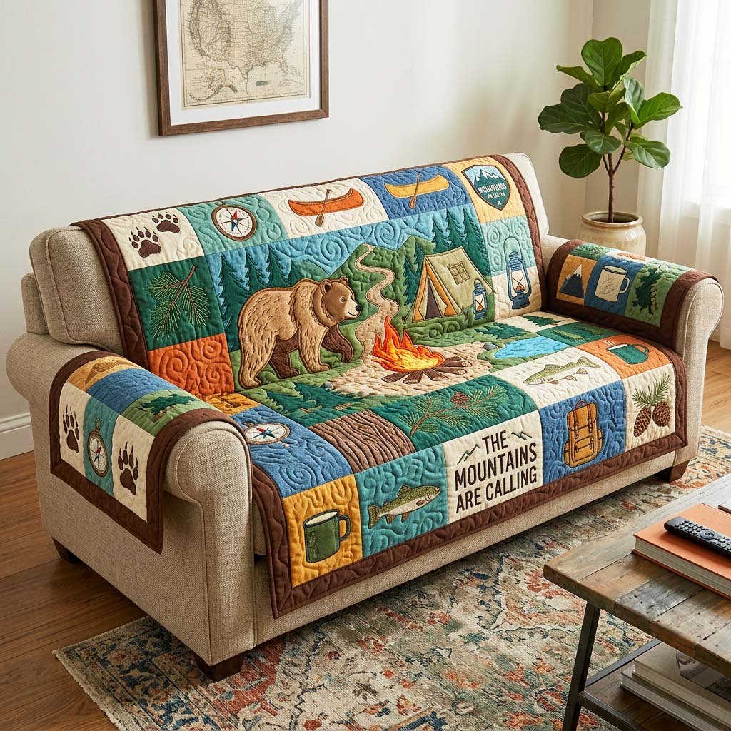 Bear Camp Sofa Cover