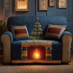 Cozy Fireplace Sofa Cover