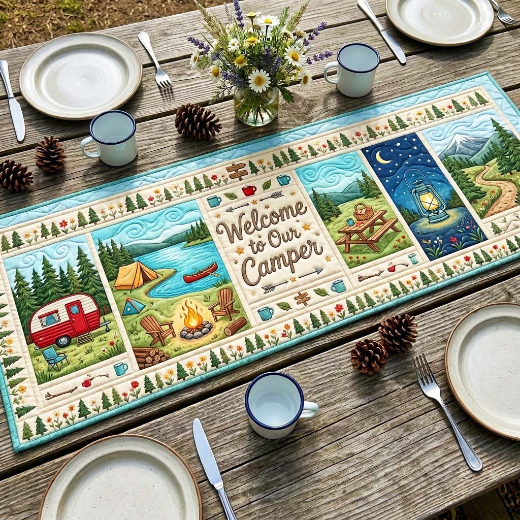 Lakeside Camper Table Runner
