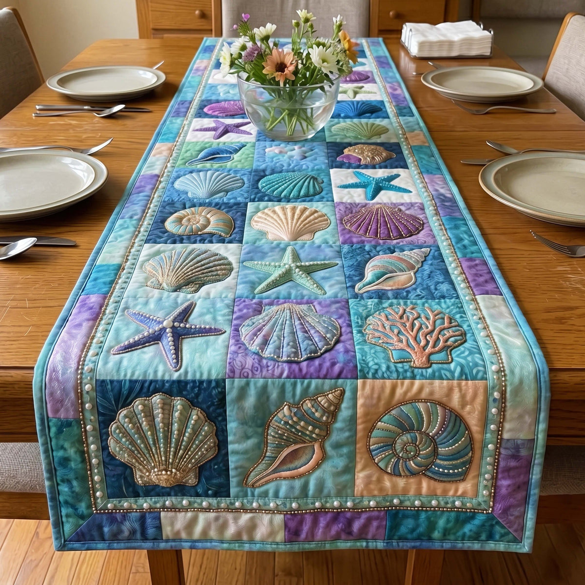 Pearl Tide Table Runner