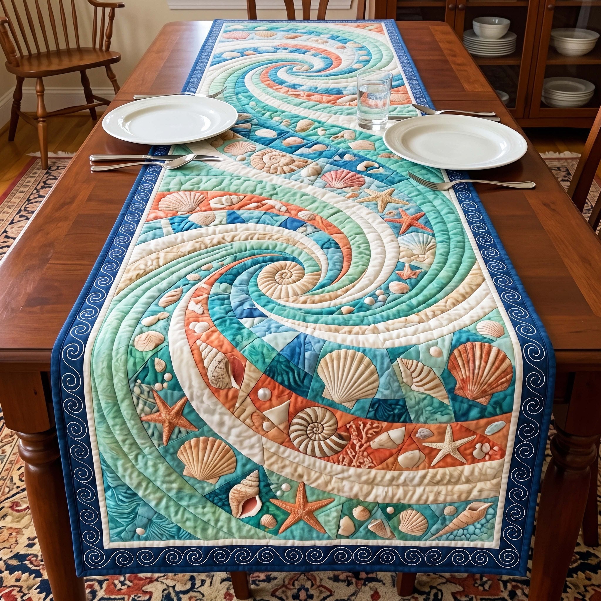Spiral Current Table Runner
