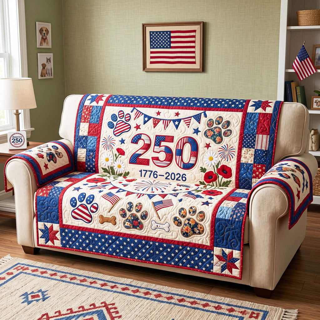 Firework Paws Sofa Cover