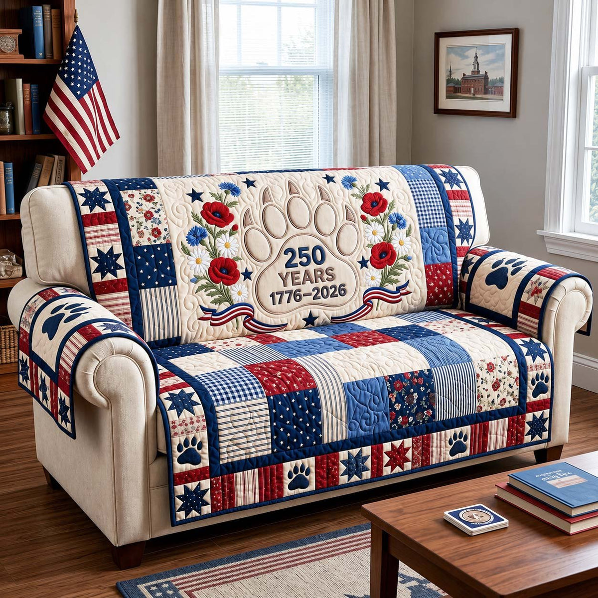 Patriot Bloom Sofa Cover