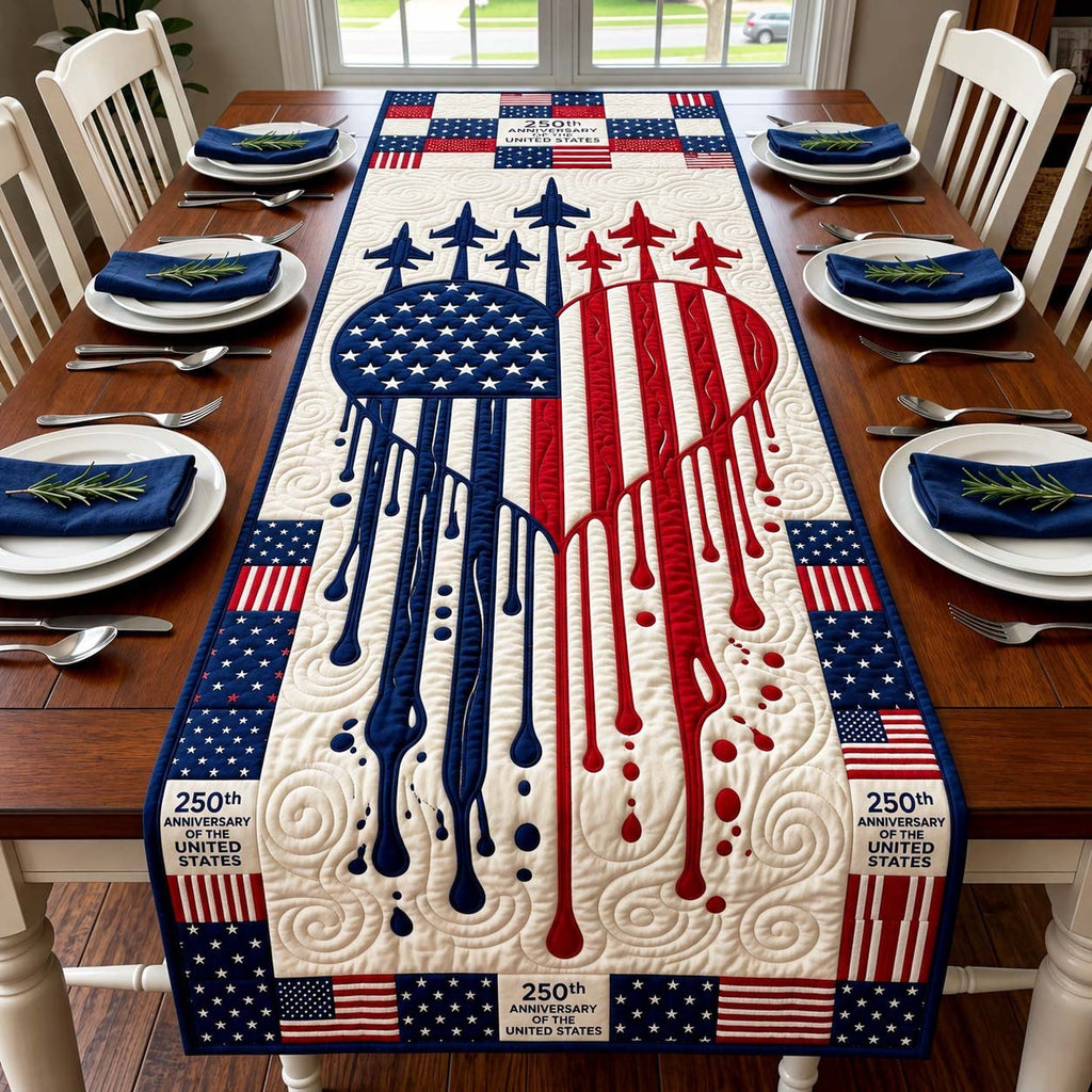 Freedom Drip Table Runner