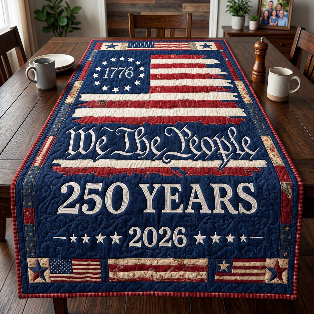 People Flag Table Runner