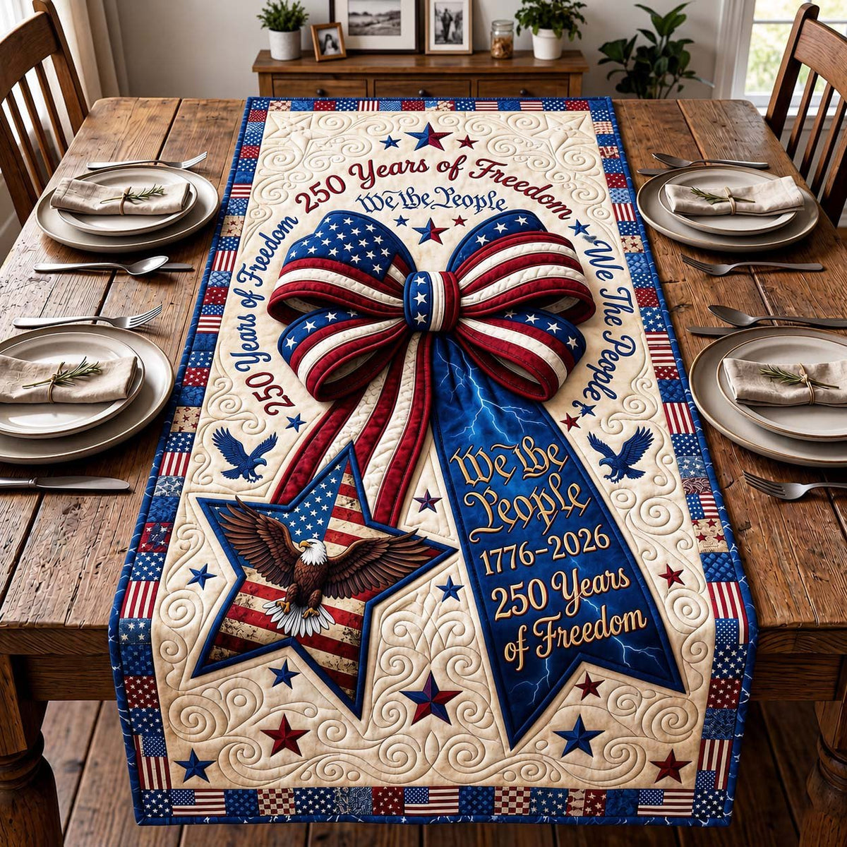Freedom Ribbon Table Runner