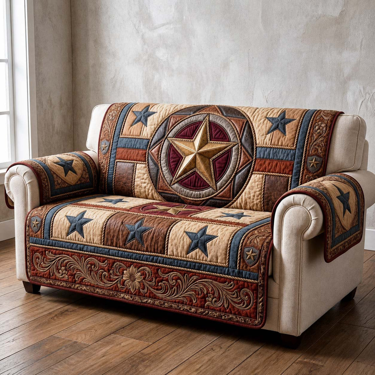 Golden Outlaw Sofa Cover