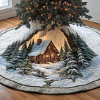 Lake Cabin Christmas Tree Skirt
