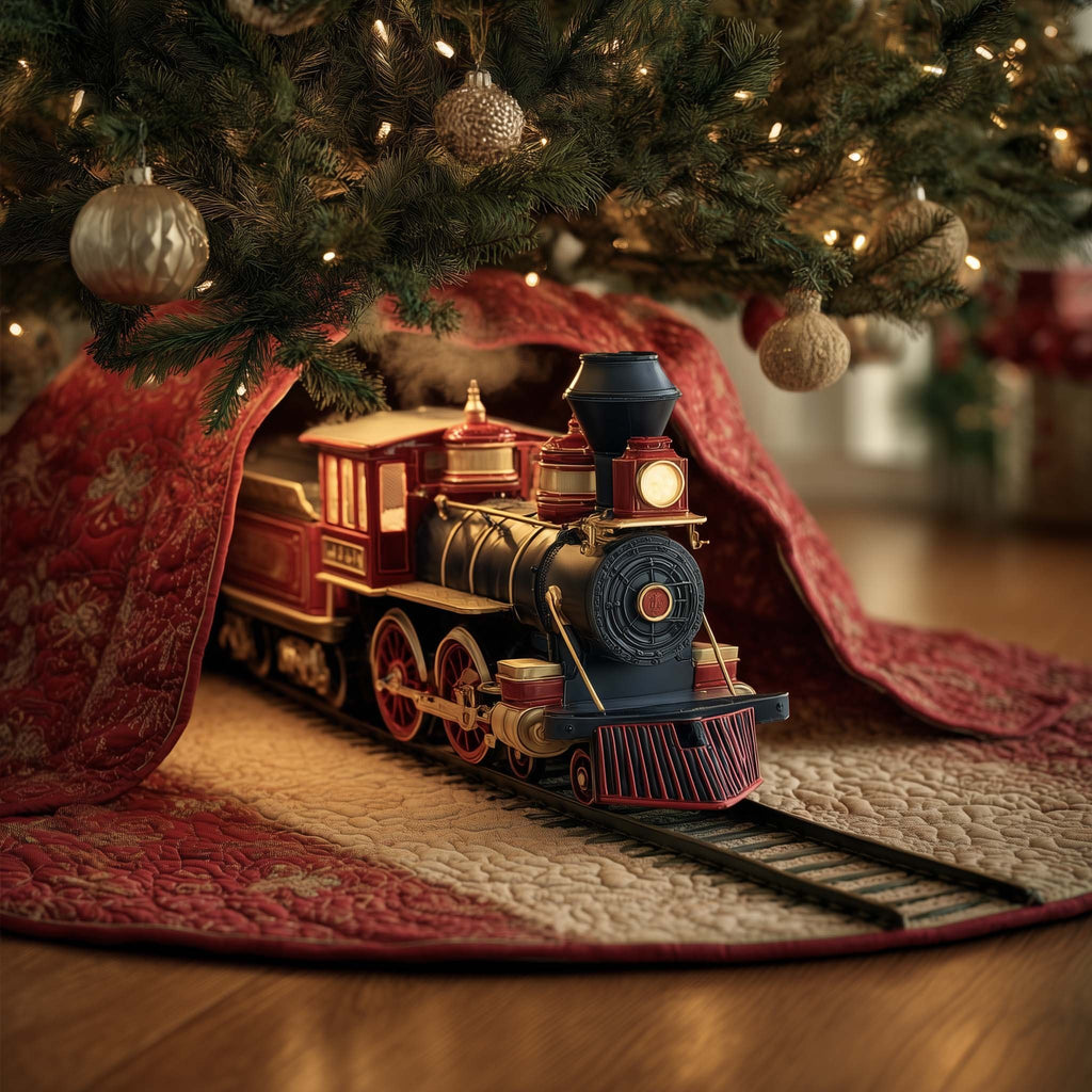 Red Express Christmas Tree Skirt