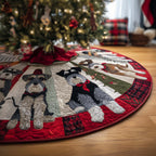 Schnauzer Ring Christmas Tree Skirt