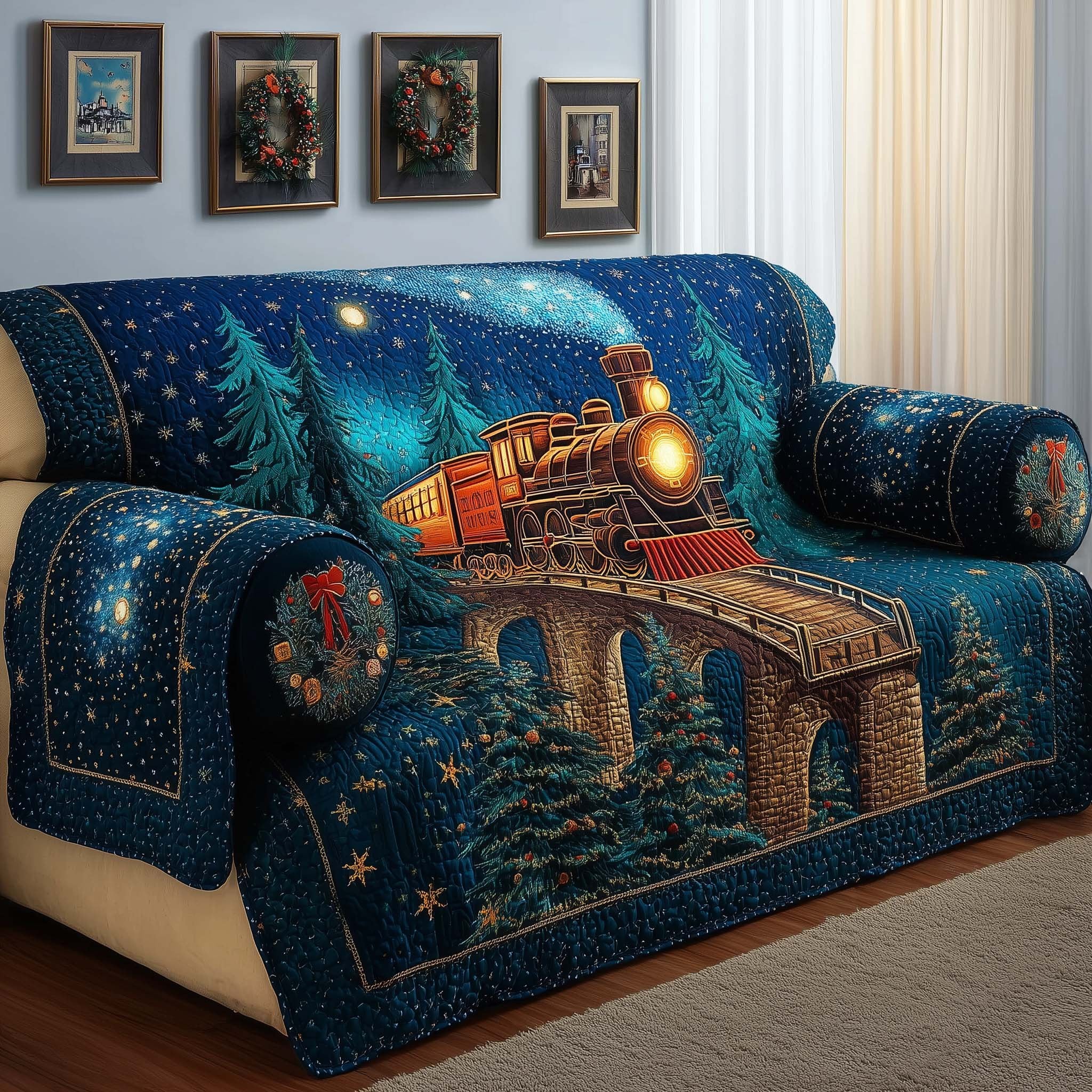 Starlit Train Sofa Cover