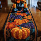 Autumn Pumpkin Night Table Runner
