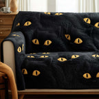 Golden Cat Eyes in the Dark Sofa Cover