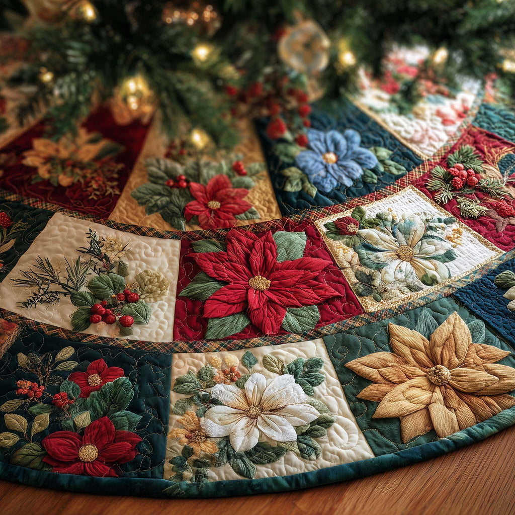 Blossom Trail Christmas Tree Skirt