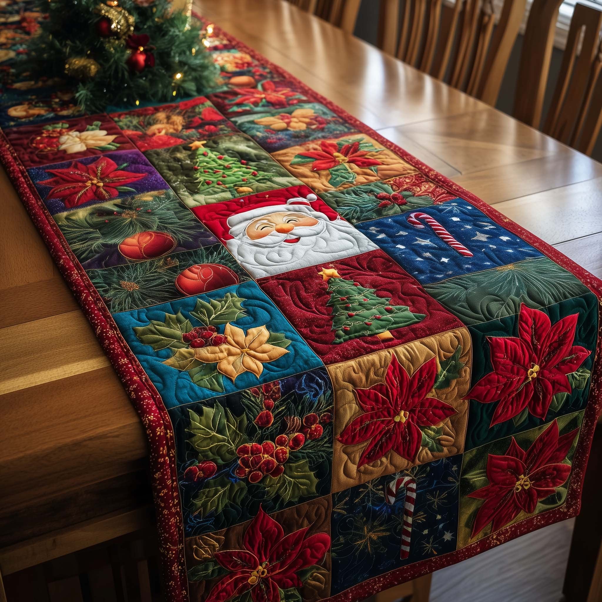 Christmas Patchwork Table Runner