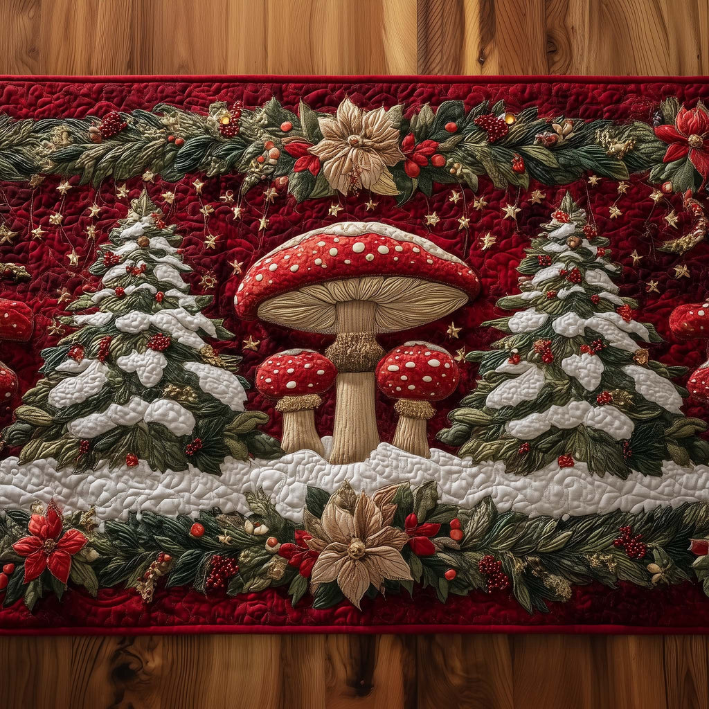 Mushroom Pines Table Runner