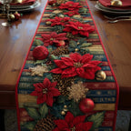 Crimson Pages Table Runner