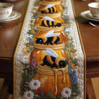 Bees on a Honey Jar Table Runner
