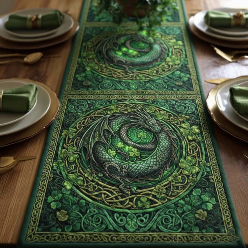 Celtic Dragon Table Runner