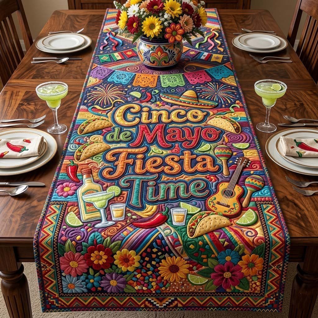 Cinco de Mayo Fiesta Time Table Runner
