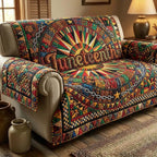Juneteenth Sunburst and Broken Chain Sofa Cover