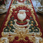 Santa with Gold Belt Buckle Table Runner