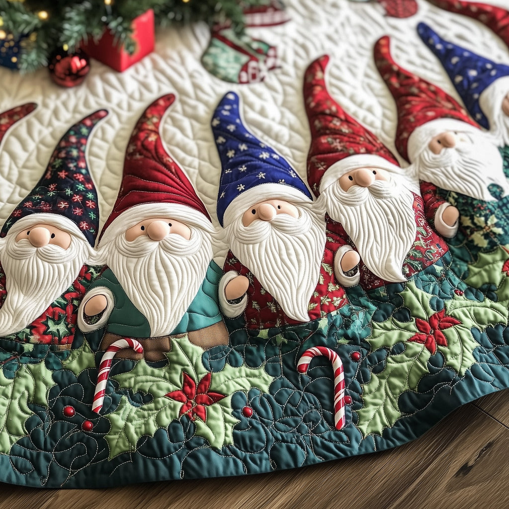 Gnome Cheer Christmas Tree Skirt