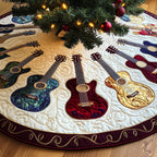Acoustic Trio on the Paisley Rim Christmas Tree Skirt