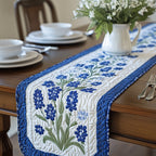 Bluebonnets in Double Rows Table Runner