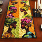 Two Women with Flower Crowns Table Runner