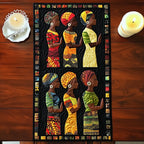 Women in Headwrap Quilt Blocks Table Runner