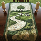 Winding Fairway with Golf Cart Table Runner