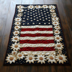 Daisies Below the Star Field Table Runner