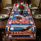 Eagle with Stars and 1776 to 2026 Table Runner