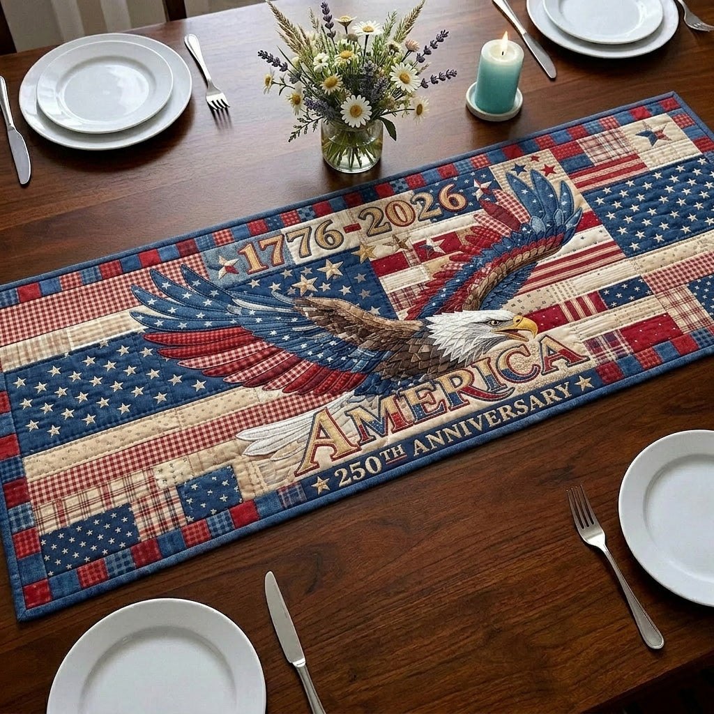 America 250th Anniversary Eagle Table Runner