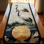 Crane Beside a Pale Sun Table Runner