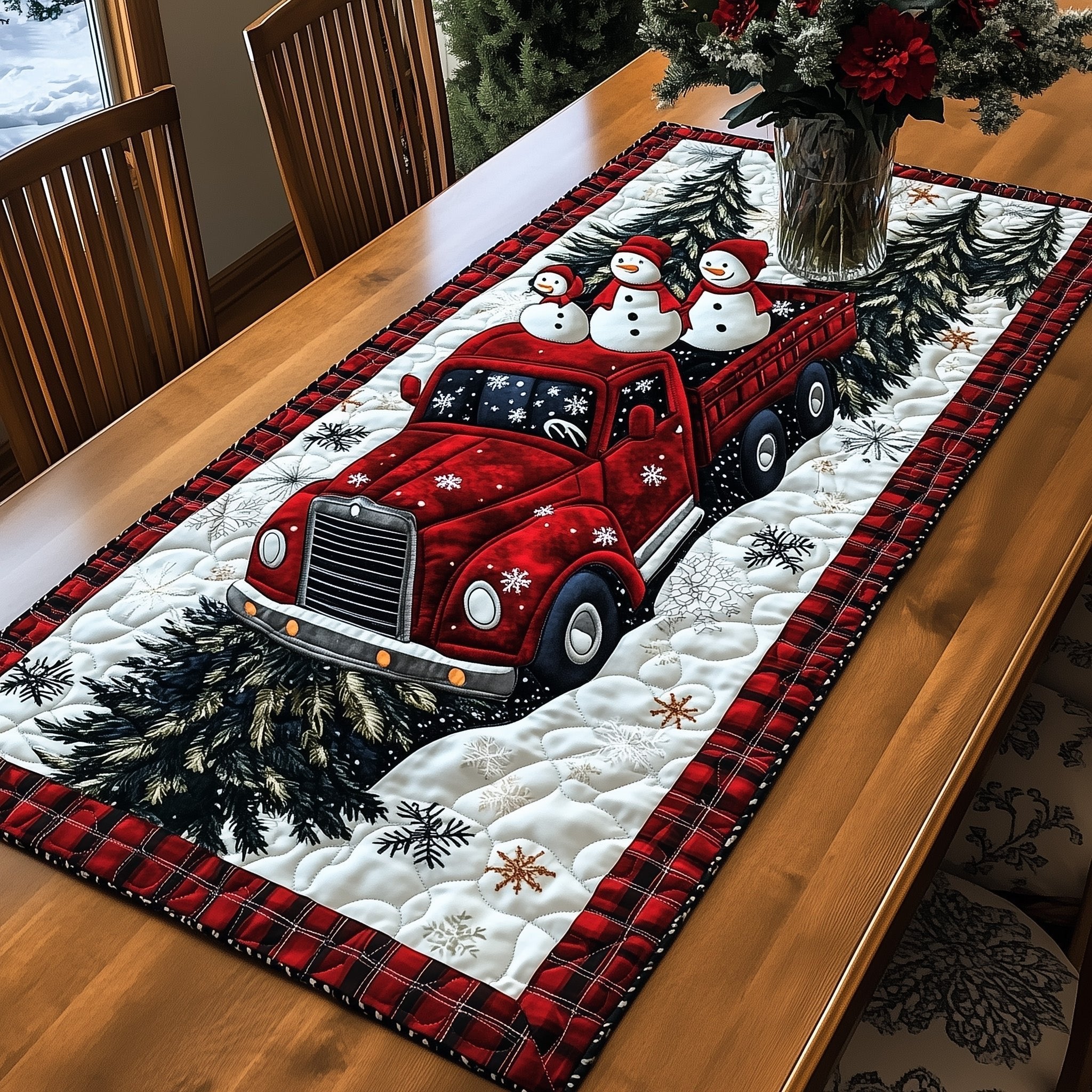 Christmas Ride Table Runner