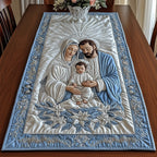 Holy Family on Pale Blue Table Runner