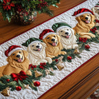 Jolly Golden Retriever Table Runner