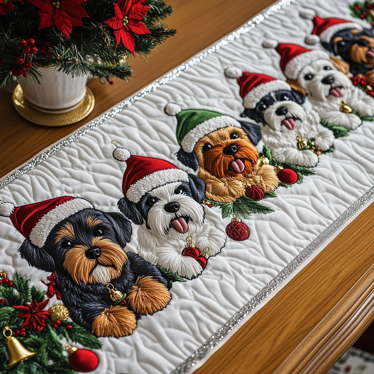 Jolly Schnauzer Table Runner