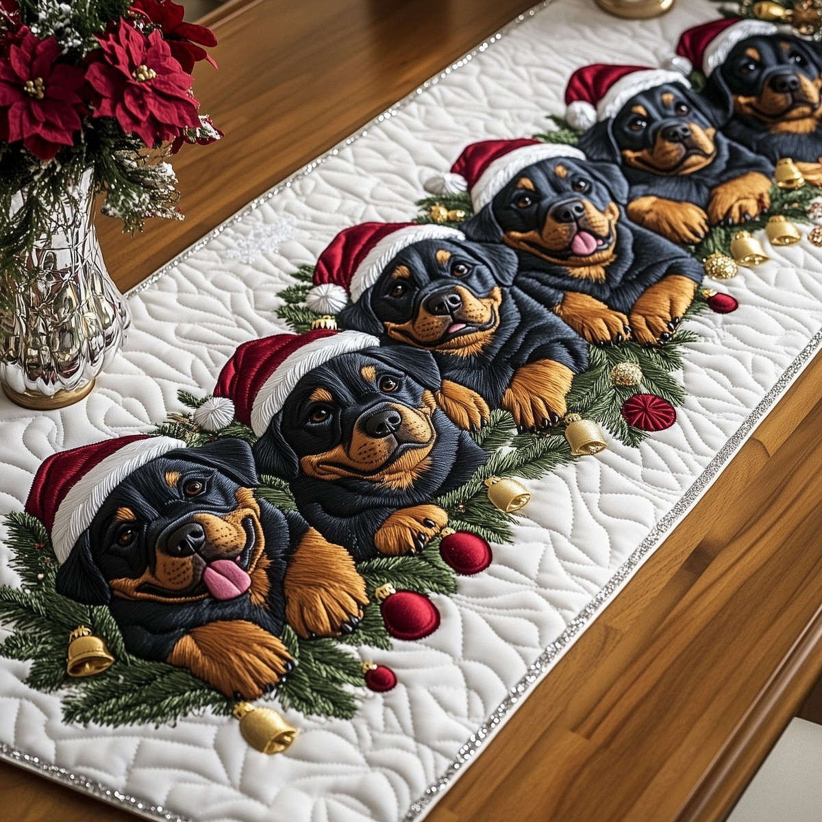 Jolly Rottweiler Table Runner