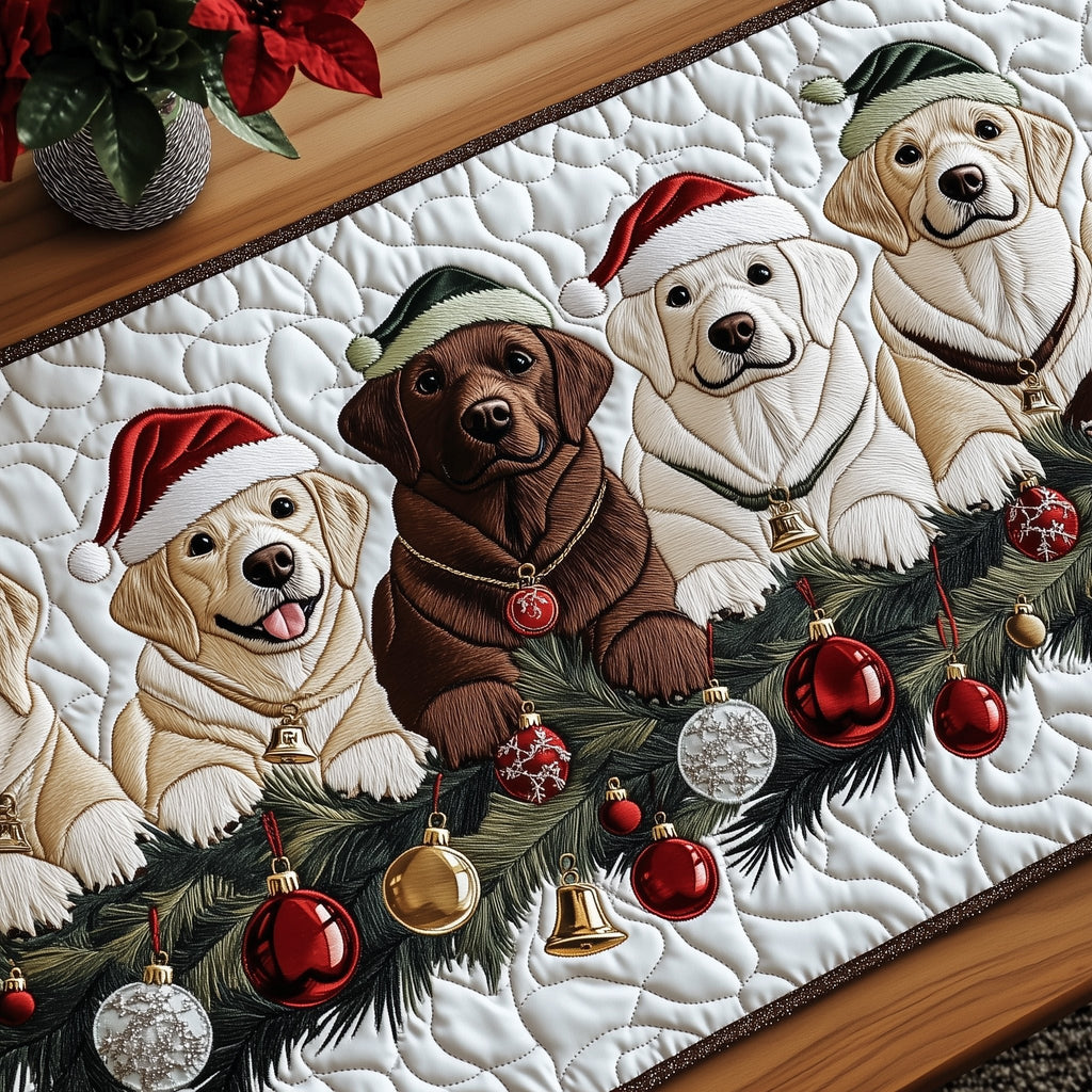 Jolly Labrador Table Runner