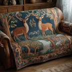 Two Deer in the Apple Orchard Sofa Cover