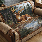 Doe Lying Beside the Forest Stream Sofa Cover