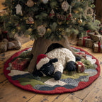 Sheep with a Black Lamb Christmas Tree Skirt
