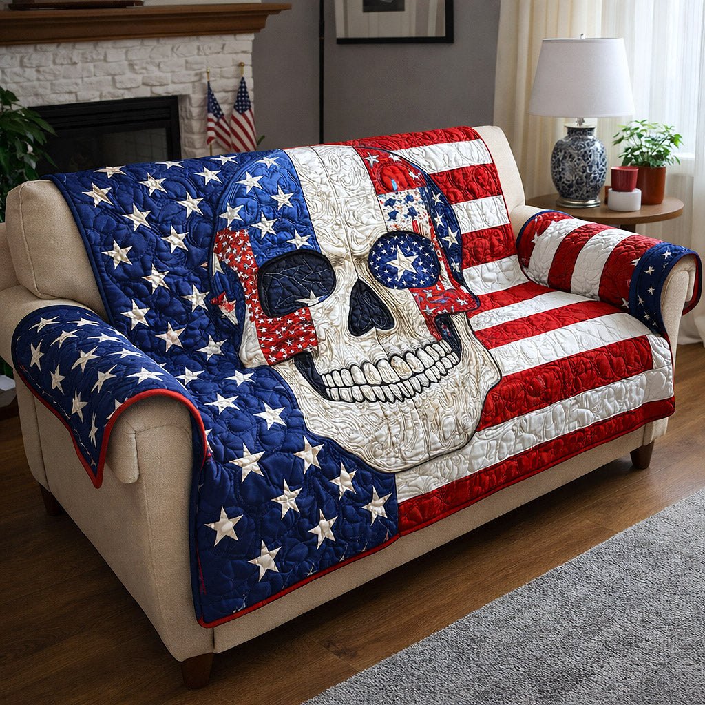 Freedom Skull Sofa Cover